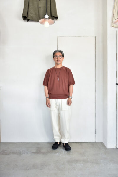 SASSAFRAS Digs Crew Pants 4/5 8oz Denim Natural