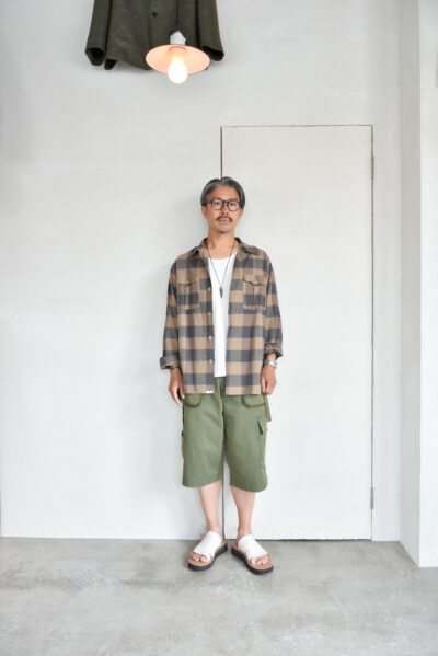 SASSAFRAS Gardener Open Half Cotton Weave Brown Check