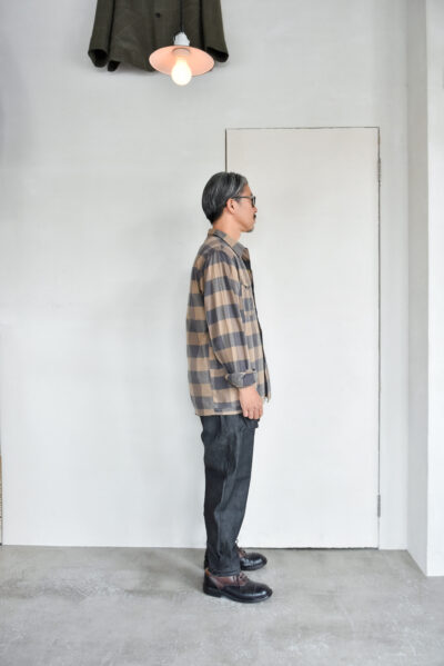 SASSAFRAS Gardener Open Half Cotton Weave Brown Check