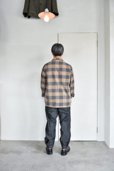 SASSAFRAS Gardener Open Half Cotton Weave Brown Check