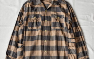SASSAFRAS Gardener Open Half Cotton Weave Brown Check