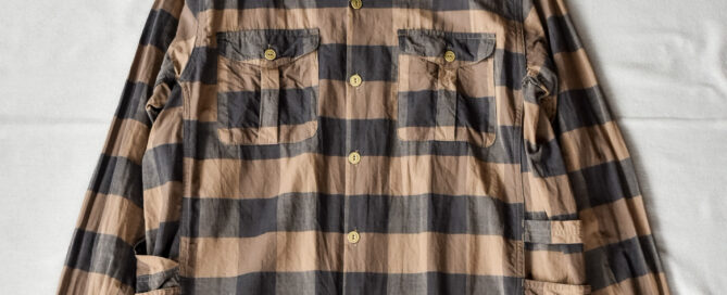 SASSAFRAS Gardener Open Half Cotton Weave Brown Check