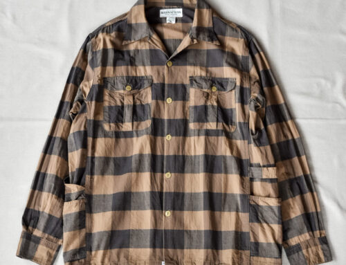 SASSAFRAS Gardener Open Half Cotton Weave Brown Check