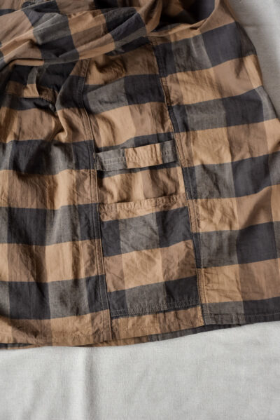 SASSAFRAS Gardener Open Half Cotton Weave Brown Check
