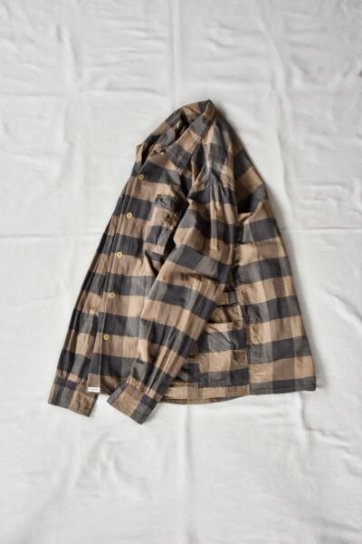 SASSAFRAS Gardener Open Half Cotton Weave Brown Check