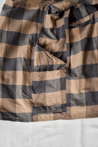 SASSAFRAS Gardener Open Half Cotton Weave Brown Check