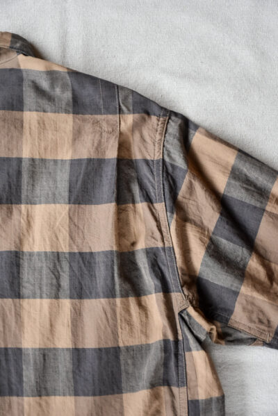 SASSAFRAS Gardener Open Half Cotton Weave Brown Check
