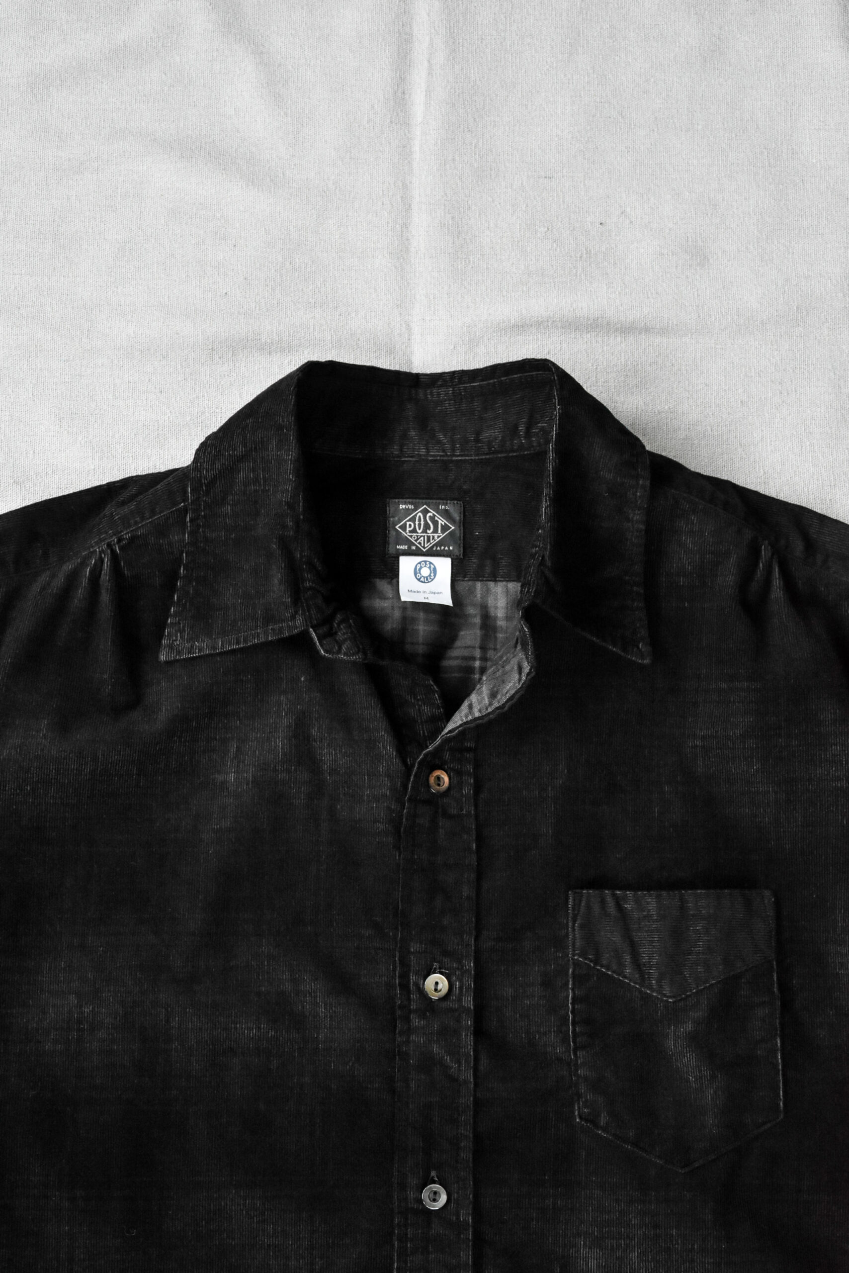 Post O’Alls Original BL Shirt shadow cords black dark