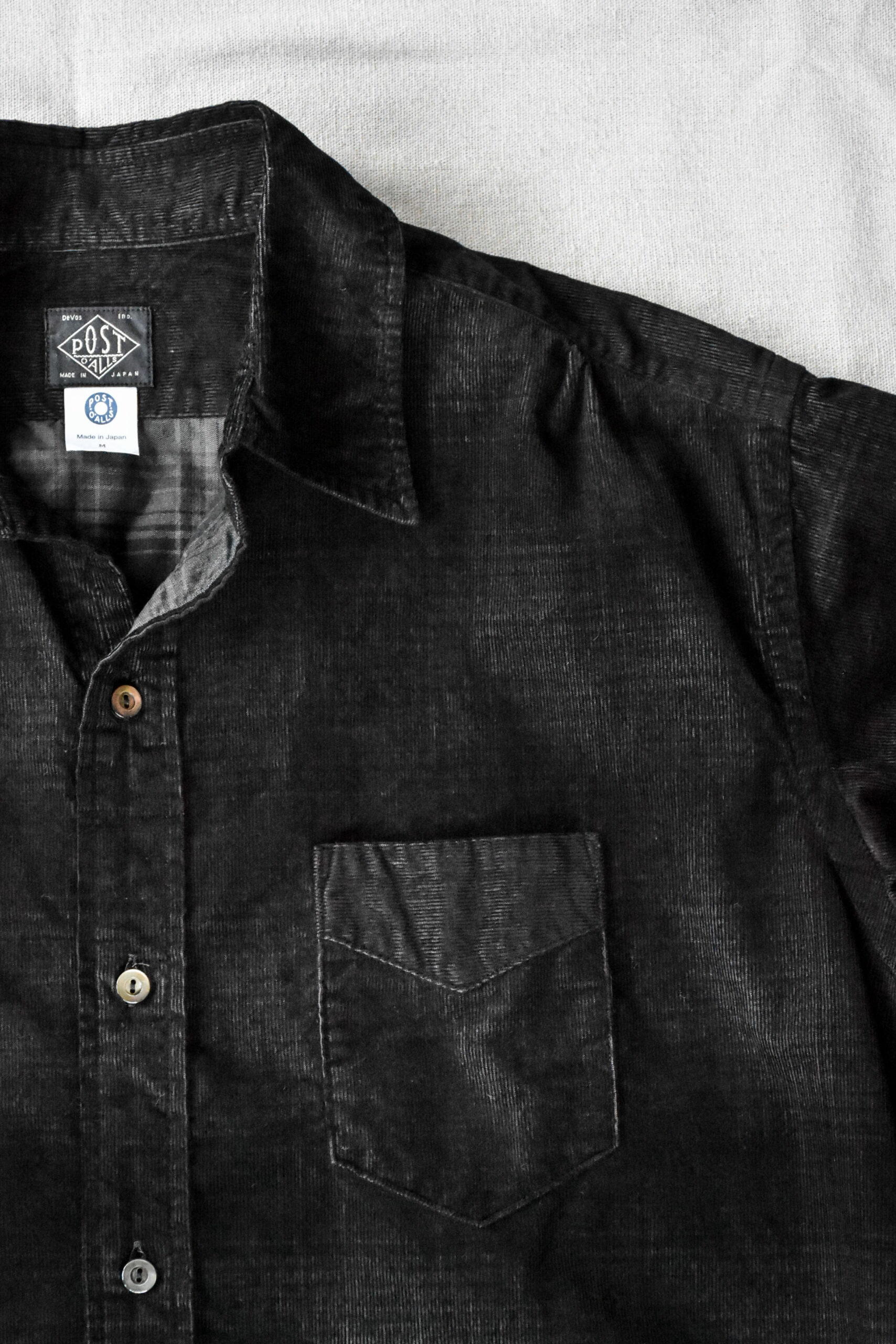 Post O’Alls Original BL Shirt shadow cords black dark