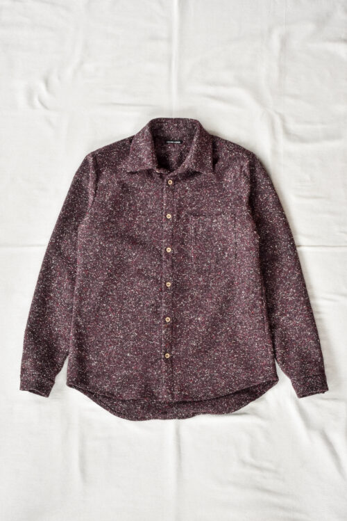 Frank Leder Dotted Red Wool Shirt