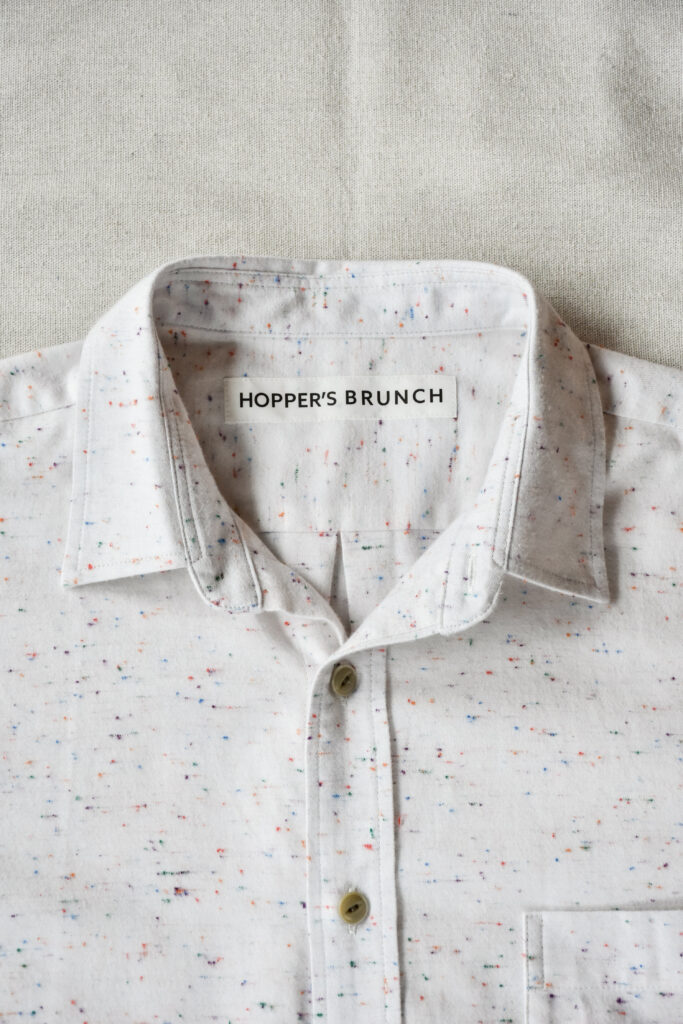 HOPPER'S BRUNCH R-Shirts Color Nep Flannel Natural