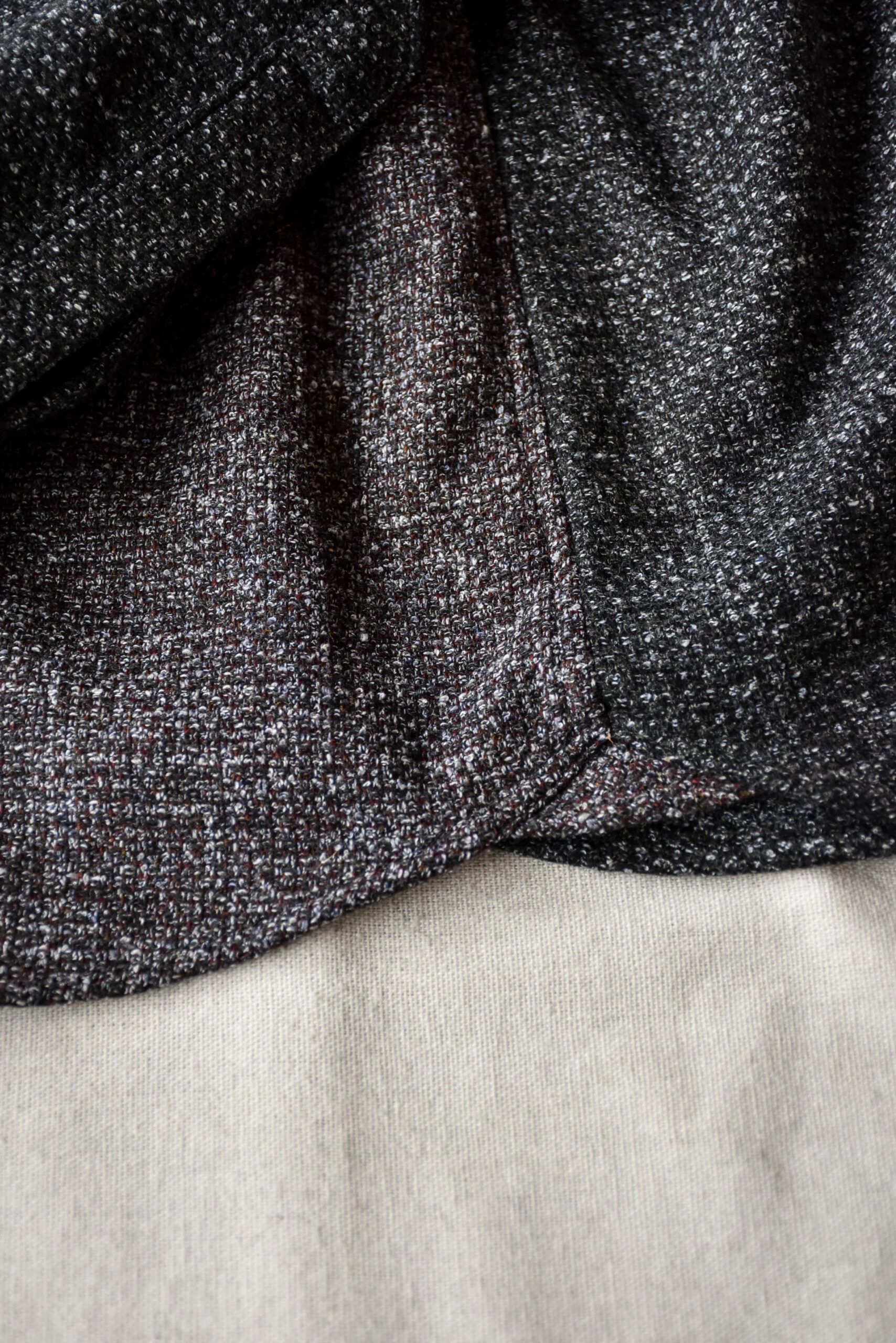 Frank Leder 2 Tone Brown Wool Old Style Shirt
