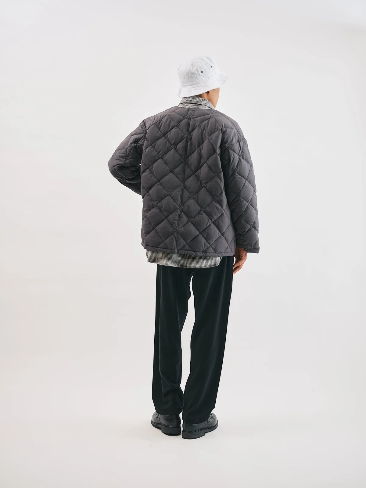 Post O’Alls POST Chinois DV Down Jacket Polyester Poplin Grey